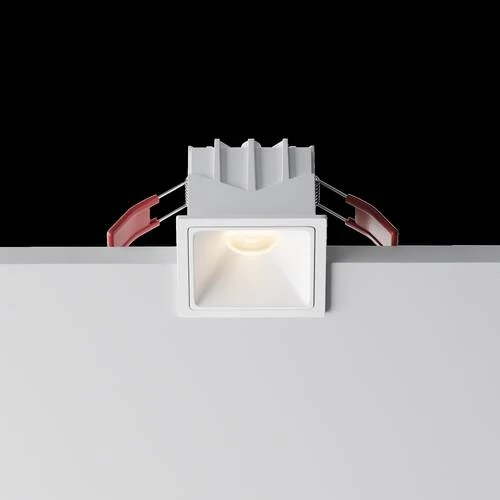 Встраиваемый светильник Downlight Alfa LED 10W, 3000K, Белый (Maytoni Technical, DL043-01-10W3K-SQ-W-1) - Amppa.ru