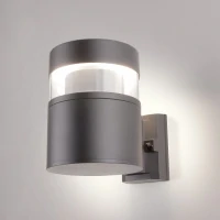 Уличный настенный светодиодный светильник IP65 1530 TECHNO LED серый (Elektrostandard, Уличный настенный светодиодный светильник IP65)