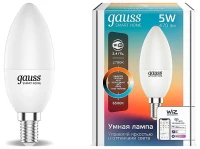 Лампа светодиодная с управлением через Wi-Fi Gauss Smart Home E14 5Вт 2700-6500K 1110112