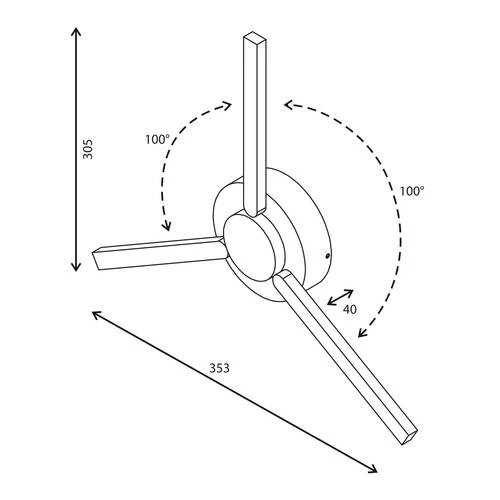 Lever белый уличный светодиодный светильник с поворотным механизмом 1665 TECHNO LED (Elektrostandard, a040501) - Amppa.ru