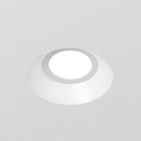 DK2081-WH Встраиваемый точечный светильник для натяжных ПВХ потолков INVIZ, IP 20, до 15 Вт, GU10, LED, белый, ABS-пластик