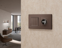 Комплект мех-ма термор-ра с цифровым дисплеем с подсветкой и датчиком для теплого пола ALFA Темная бронза матовый QUANT (AP6358, VM1385) (Ambrella Volt, MA635810)