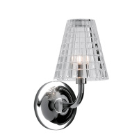 Настенный светильник Flow, Прозрачный/Хром (Fabbian, D87D0100)