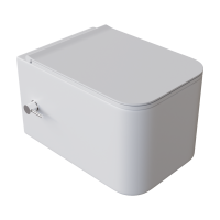 Унитаз подвесной с функцией биде с крышкой  Boheme Mane 970-SET-2-MW белый матовый