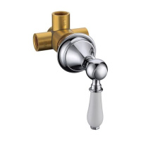 Дивертер встраиваемый Латунь Boheme BRILLANTE керамика 624-B